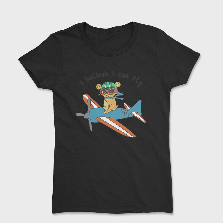 Pilot Pup Soar, Tricou Femei