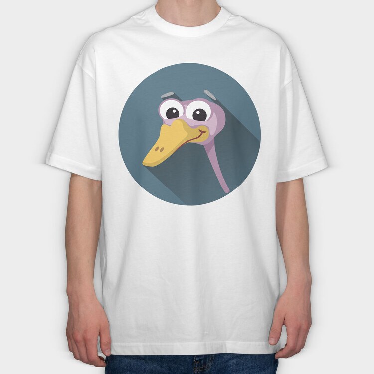 Ducky Smile, Tricou Oversize Barbati (Unisex)