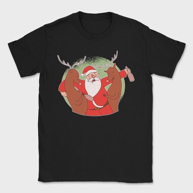 Drunk Santa, Tricou Barbati (Unisex)