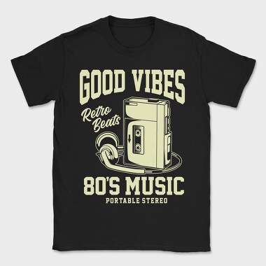 Retro Cassette Beats, Tricou Barbati (Unisex)