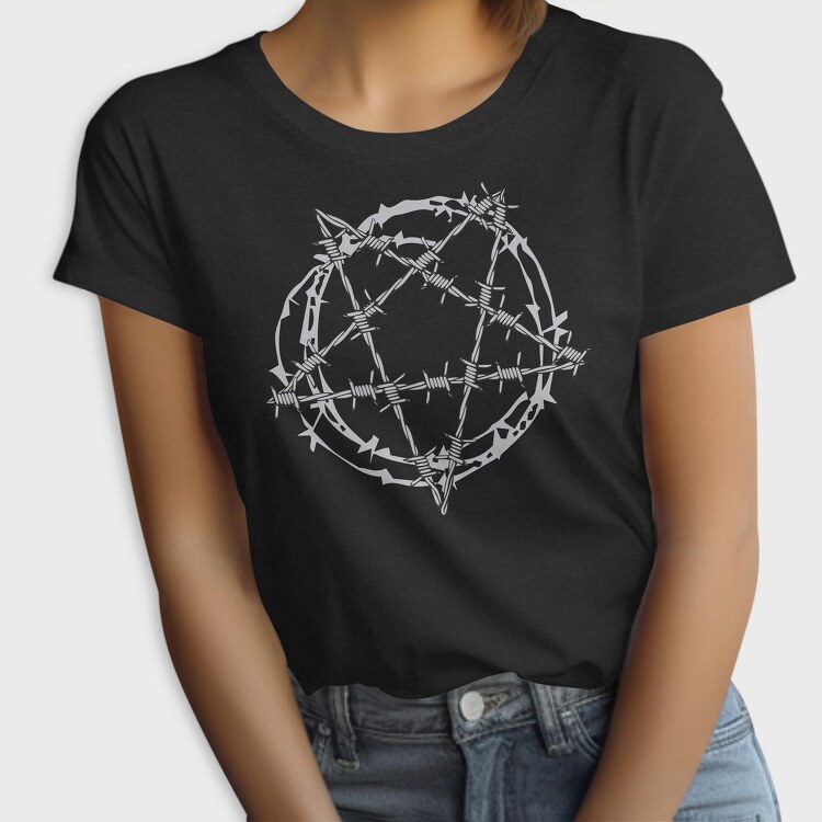 Barbed Wire Pentagram, Tricou Femei