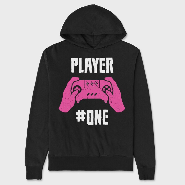 Pink Thunder Game, Hanorac Oversize Barbati (Unisex)
