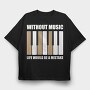 Piano Keys Harmony, Tricou Oversize Barbati (Unisex)