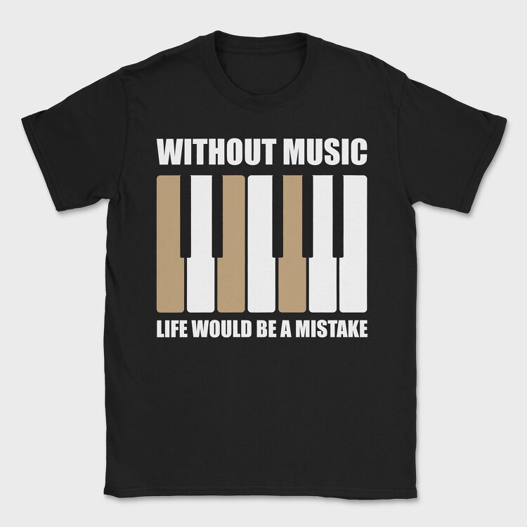 Piano Keys Harmony, Tricou Barbati (Unisex)