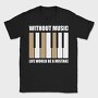 Piano Keys Harmony, Tricou Barbati (Unisex)
