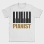 Piano Keys Gold, Tricou Barbati (Unisex)