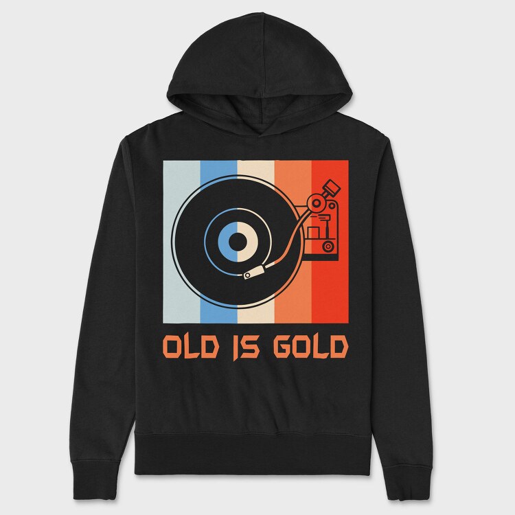 Old Is Gold, Hanorac Oversize Barbati (Unisex)