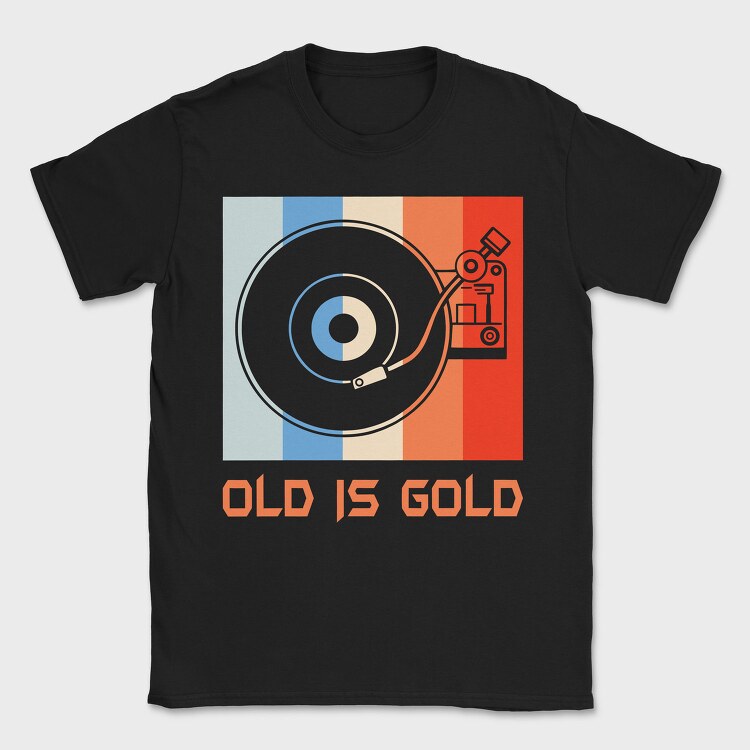 Old Is Gold, Tricou Barbati (Unisex)
