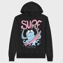 Octopus Surfing Hawaii, Hanorac Oversize Barbati (Unisex)