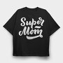 Neon Wolf Howl, Tricou Oversize Barbati (Unisex)
