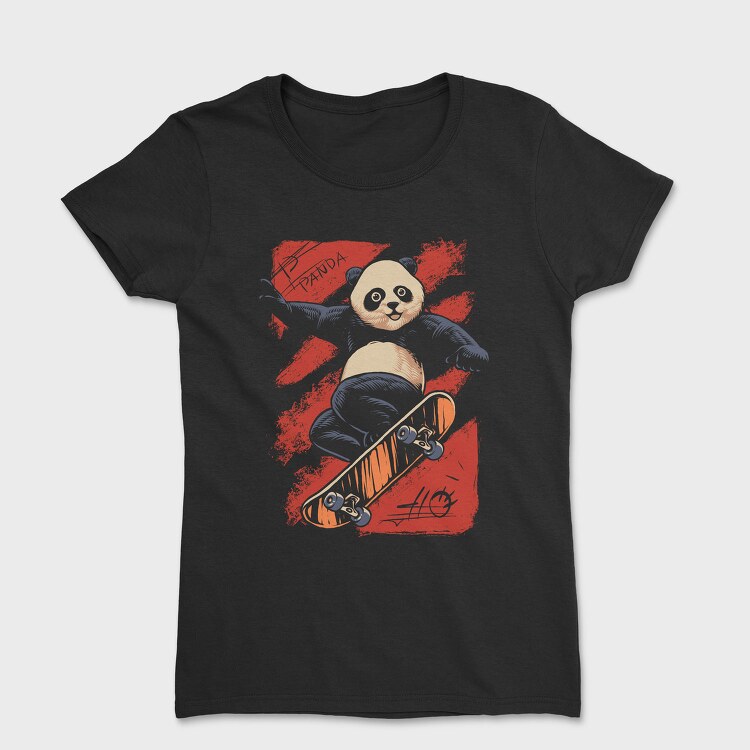Panda Skateboarding, Tricou Femei