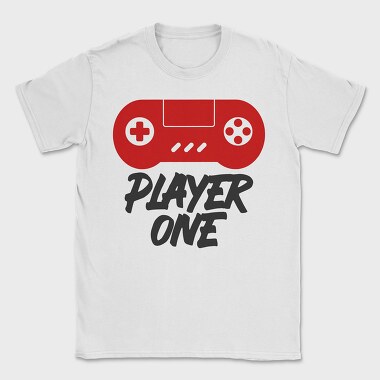Player One Gamepad, Tricou Barbati (Unisex)