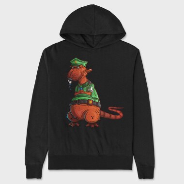 Police Pug Patrol, Hanorac Oversize Barbati (Unisex)