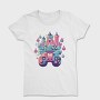 Castle Made Up With Gaming Controllers, Tricou Femei