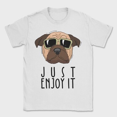 Pug Cool Vibes, Tricou Barbati (Unisex)