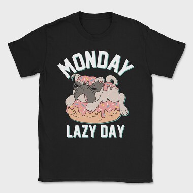 Pug Donut Monday, Tricou Barbati (Unisex)