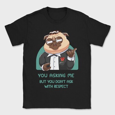 Pug In Tuxedo, Tricou Barbati (Unisex)