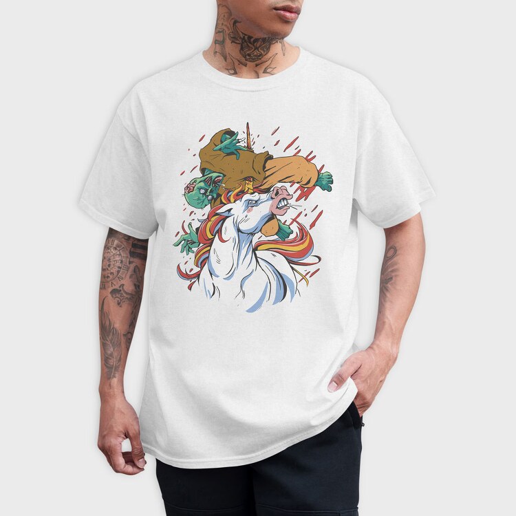 Unicorn Zombies, Tricou Barbati (Unisex)