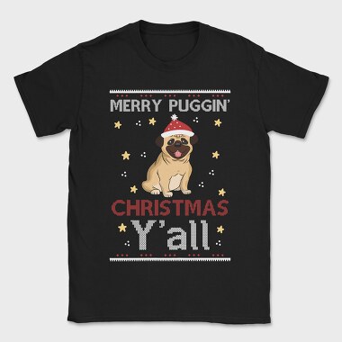 Pugmas Festive, Tricou Barbati (Unisex)