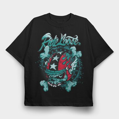 Ride Loose, Tricou Oversize Barbati (Unisex)