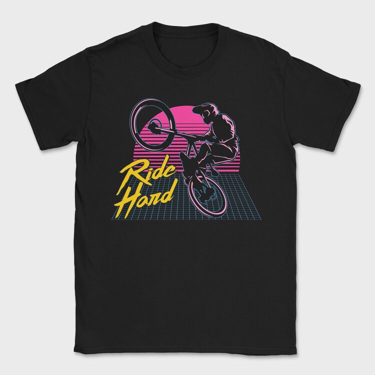 Ride Hard Bmx, Tricou Barbati (Unisex)