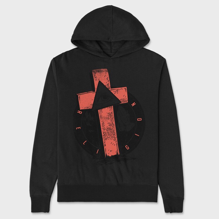 Rebel Eye Prayer, Hanorac Oversize Barbati (Unisex)