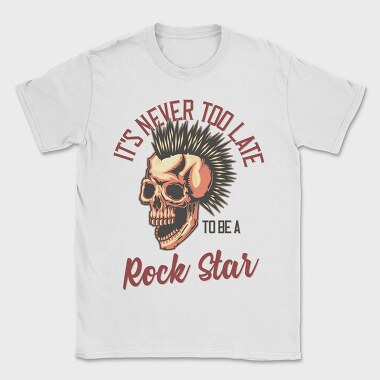 Punk Skull Rockstar, Tricou Barbati (Unisex)