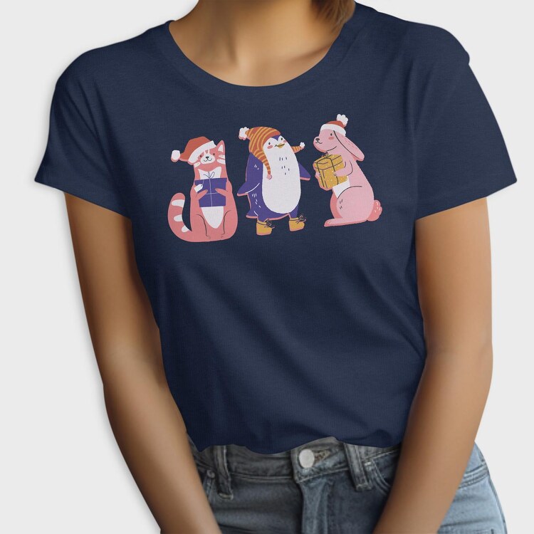Christmas Animals, Tricou Femei