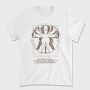 Homer Simpson Mensch Da Vinci Anatomie, Tricou Barbati (Unisex)