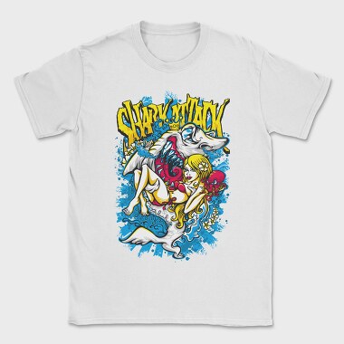 Shark Attack Queen, Tricou Barbati (Unisex)