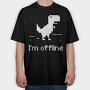 Neon Wolf Howl 11, Tricou Oversize Barbati (Unisex)