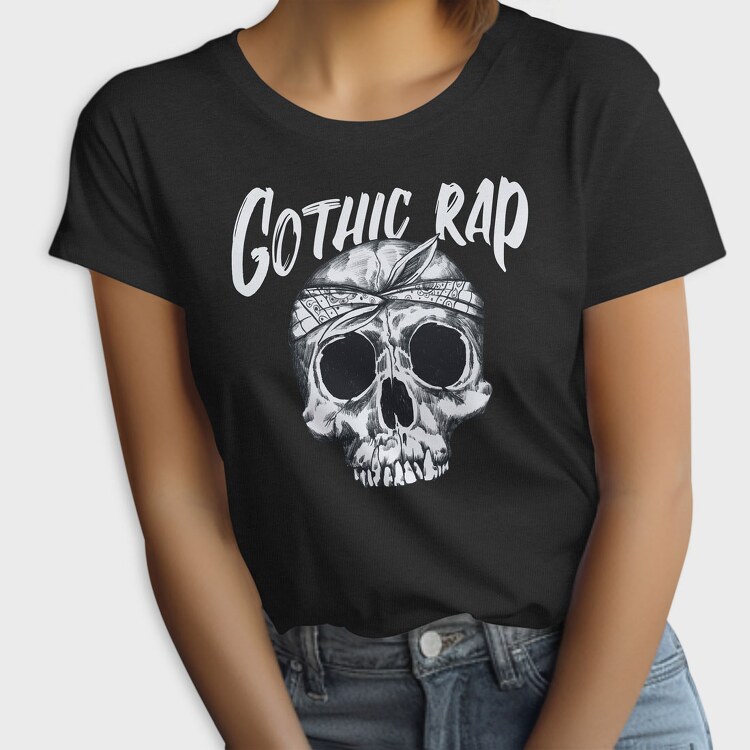 Gothic Rap Skull, Tricou Femei