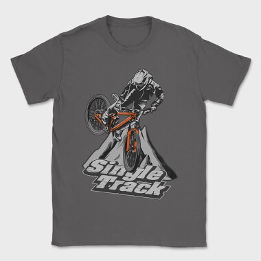 Single Track, Tricou Barbati (Unisex)