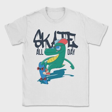 Skate All Day 1, Tricou Barbati (Unisex)