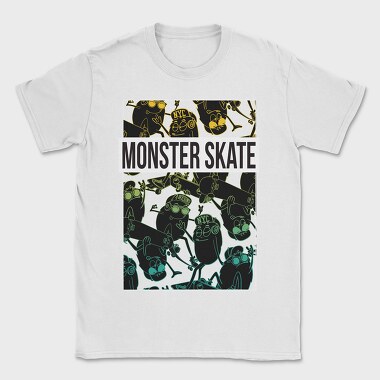 Skate Monster Nyc, Tricou Barbati (Unisex)