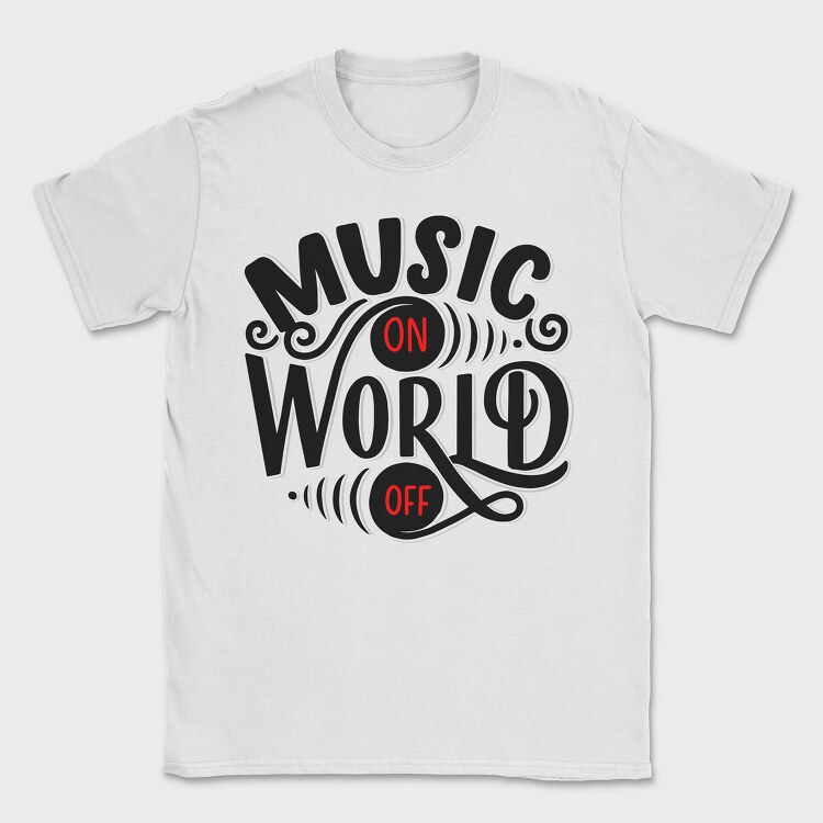 Music Onoff Vibes, Tricou Barbati (Unisex)