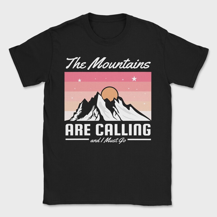 Mountain Moon Star, Tricou Barbati (Unisex)