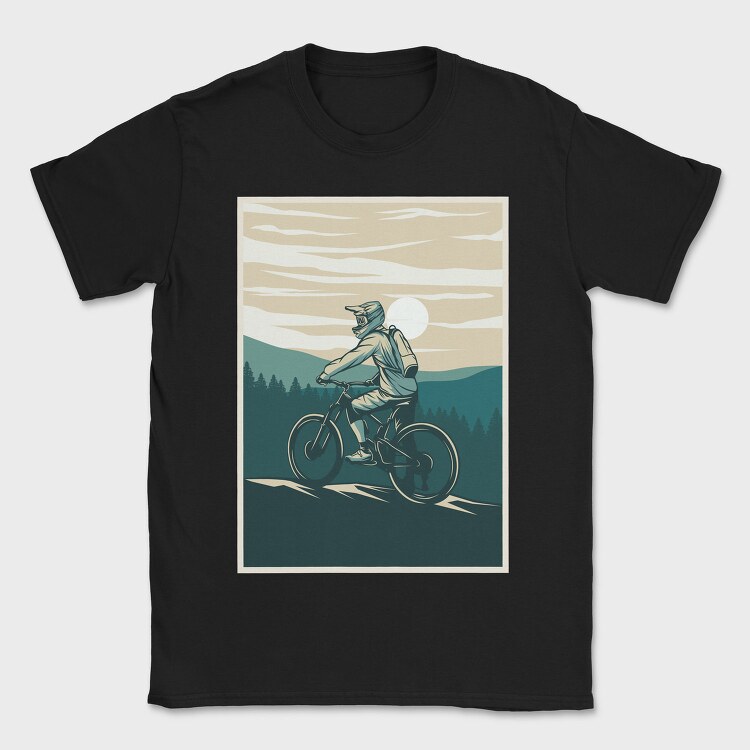 Mountain Bike Rider 1, Tricou Barbati (Unisex)
