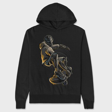 Skateboarders Edge, Hanorac Oversize Barbati (Unisex)