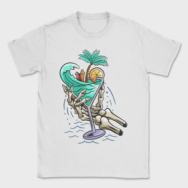 Skeleton Cocktail Paradise, Tricou Barbati (Unisex)