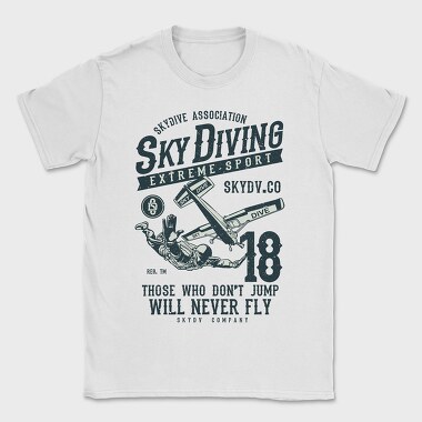 Sky Diving, Tricou Barbati (Unisex)