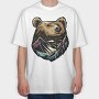 Mountain Bear, Tricou Oversize Barbati (Unisex)