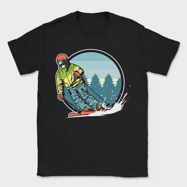 Skiing Adventure, Tricou Barbati (Unisex)