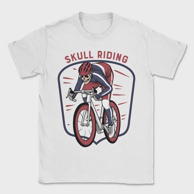 Skull Riding Shield, Tricou Barbati (Unisex)
