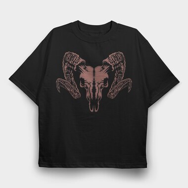 Skull Wings, Tricou Oversize Barbati (Unisex)