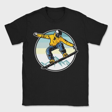 Snowboarders Edge, Tricou Barbati (Unisex)