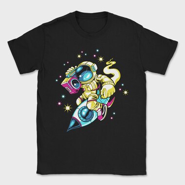Space Boombox Astronaut, Tricou Barbati (Unisex)