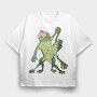 Froggy Dance Party, Tricou Oversize Barbati (Unisex)