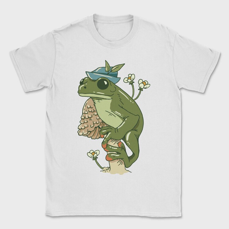 Froggy Flower Hat, Tricou Barbati (Unisex)