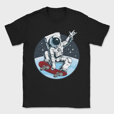 Space Skate Astronaut, Tricou Barbati (Unisex)